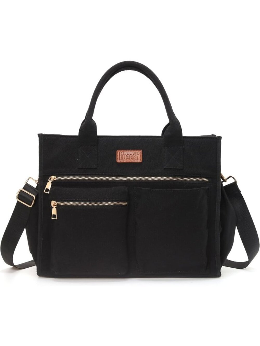 Stylish Canvas Tote Bag for Women | Versatile Crossbody Work & Laptop Handbag